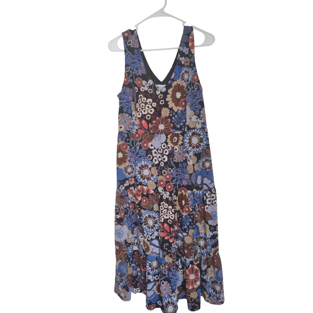 Emma &‎ Michelle Maxi Dress Large Bohemian Groovy Hippie Retro Mod Summer Spring